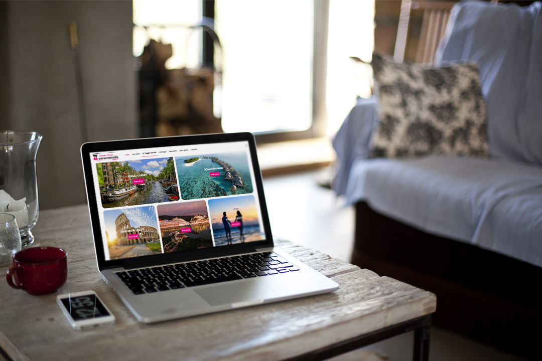 NetEvolution Zarantonello Viaggi Mock up Website 2
