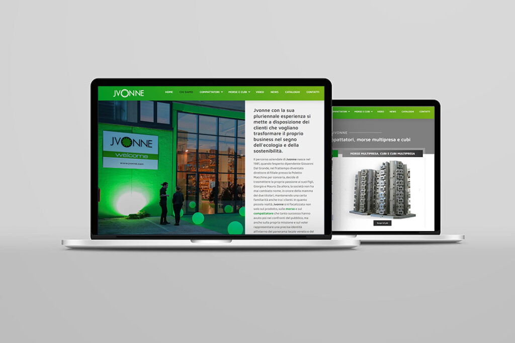 NetEvolution Jvonne Officine Meccaniche Mockup ComputerSito Web