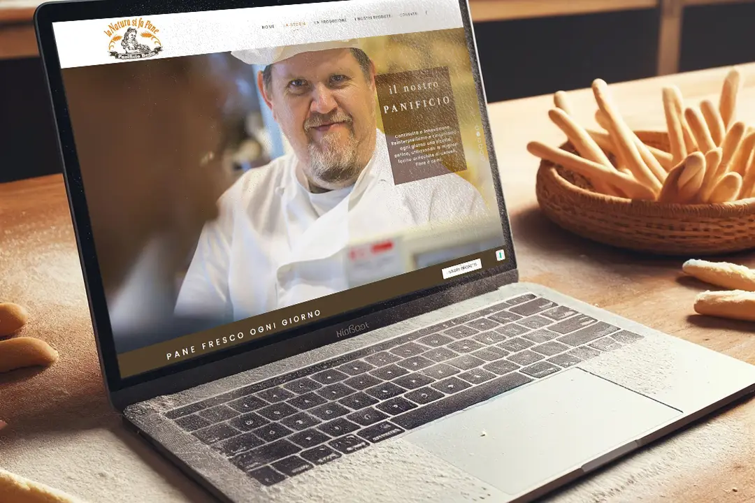 NetEvolution Vicenza Panificio Bedin Grissini Mock up Website