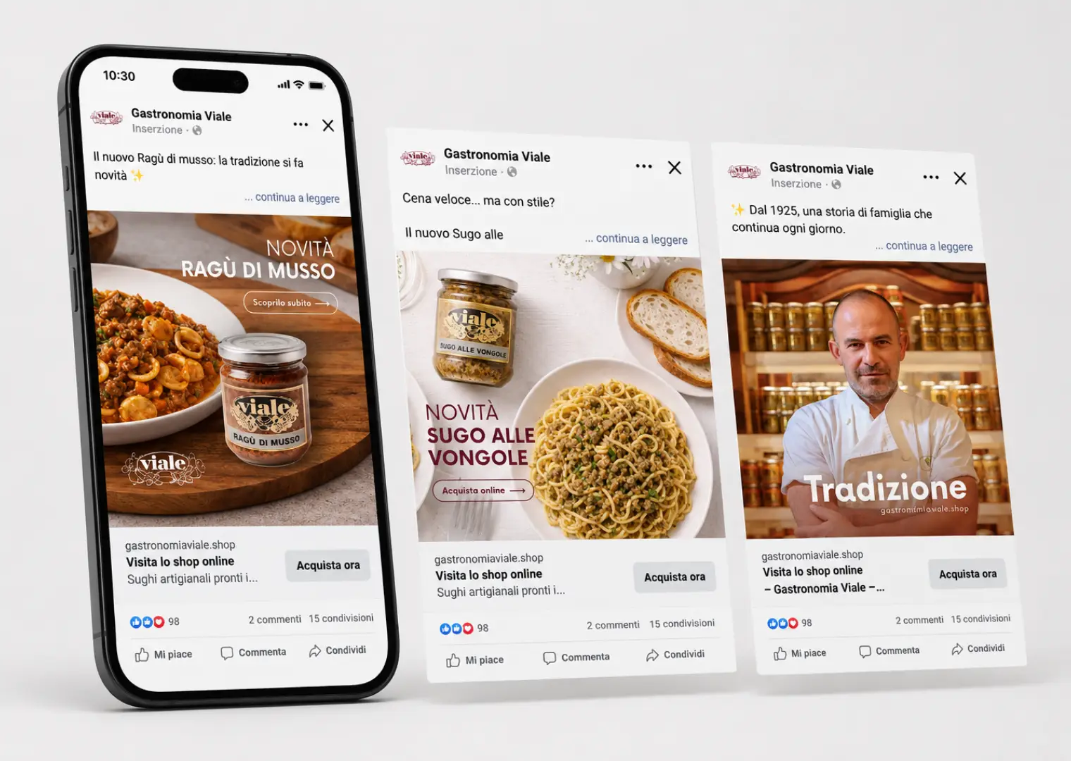 netevolution vicenza sito web gastronomia viale