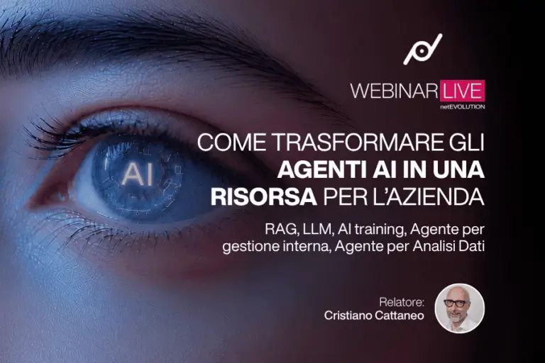 webinar agenti AI academy netEvolution Vicenza